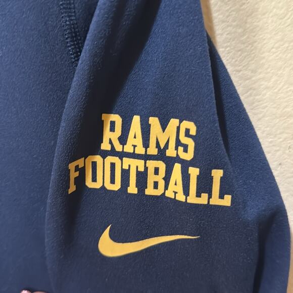 NFL Nike Rams Navy Tailgate Element Half-Zip Jacket - Picture 3 of 6